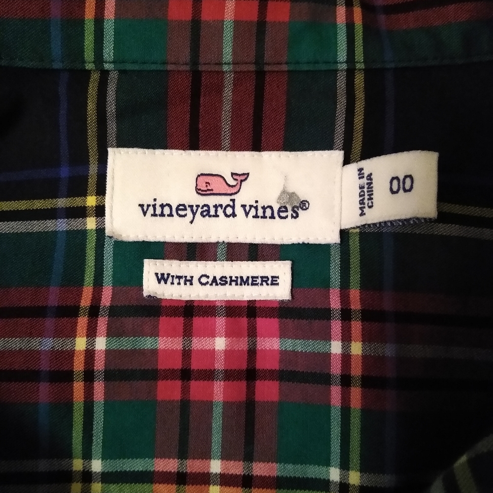 Vineyard Vines plaid shirt. Size 00 - Picture 6 of 8